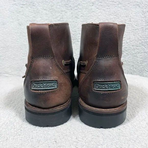 Duck Head Strap Buckle Boots Mens Size 11 M Brown Leather Made in Brazil