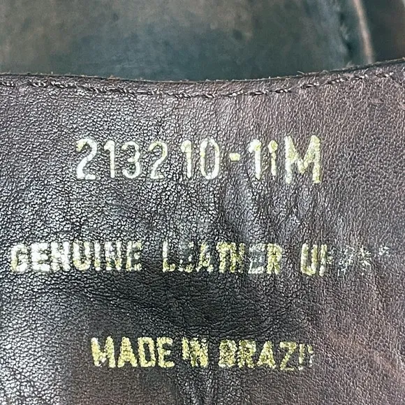 Duck Head Strap Buckle Boots Mens Size 11 M Brown Leather Made in Brazil