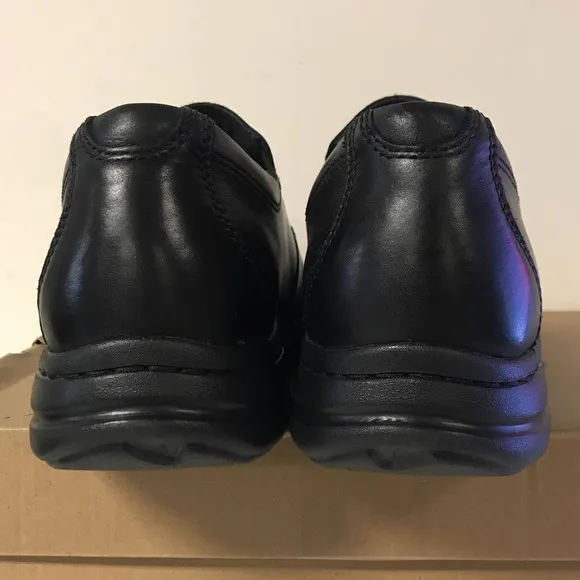 Dunham Men's Size 13D Blair Slip-On Shoes, Black Leather - FLOOR MODELS