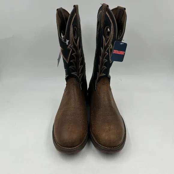 durango mens 11.5M oak bark midnight round‎ soft toe cowboy boots DDB428 NWT