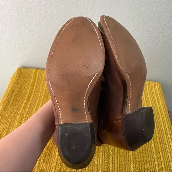 Durango | Vtg Distressed Cowboy Cowgirl Western Boots | Heeled Traditional R Toe