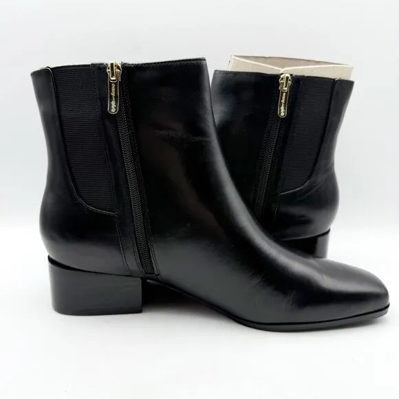 Easy Spirit Womens Sidney Boots US 11 M EU 41.5 Black Leather Ankle NIB