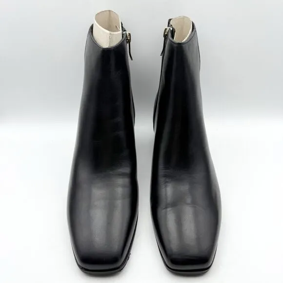 Easy Spirit Womens Sidney Boots US 11 M EU 41.5 Black Leather Ankle NIB