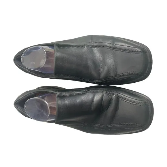 ECCO 05013400101 Men’s Black Leather Helsinki Bike Toe Slip On Loafer Shoes  11