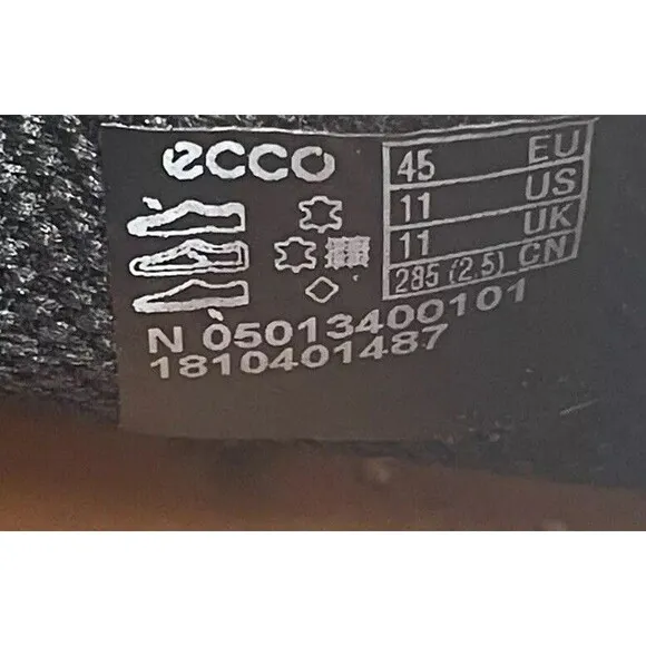 ECCO 05013400101 Men’s Black Leather Helsinki Bike Toe Slip On Loafer Shoes  11