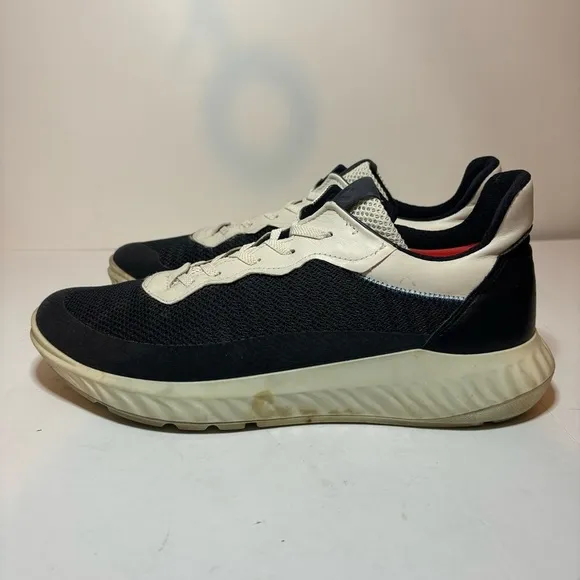 ECCO ATH-1FM Mens Size 12 12.5 EU 46 Blue Mesh Athletic Running Shoes Sneakers