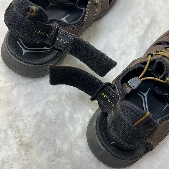 ECCO BIOM Delta Offroad Hiking Trail Walking Sandal Shoe Leather Outdoor EU 47