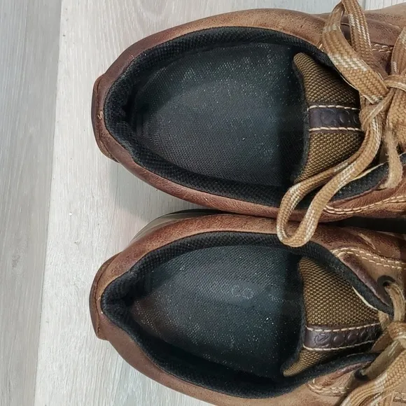 Ecco Mens Leather Sneakers Boots shoes sz 43/9-9.5