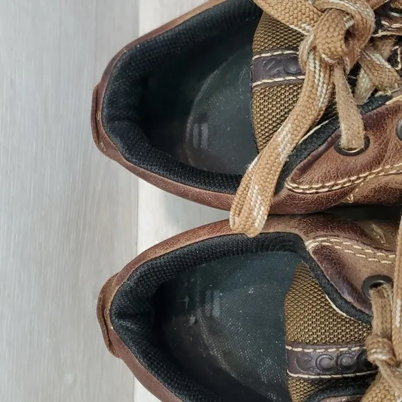 Ecco Mens Leather Sneakers Boots shoes sz 43/9-9.5