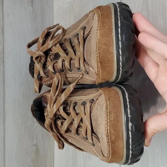 Ecco Mens Leather Sneakers Boots shoes sz 43/9-9.5