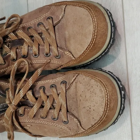 Ecco Mens Leather Sneakers Boots shoes sz 43/9-9.5