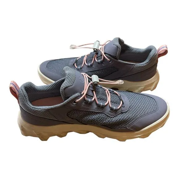 Ecco MX Grey Low Breathru Running Sneakers Shoes Women's Size 8.5