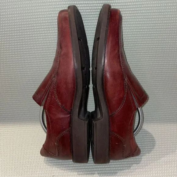 Ecco Seattle Slip On Leather Loafer Shoes Rust Men’s Size EU 43 / US Size 9.5