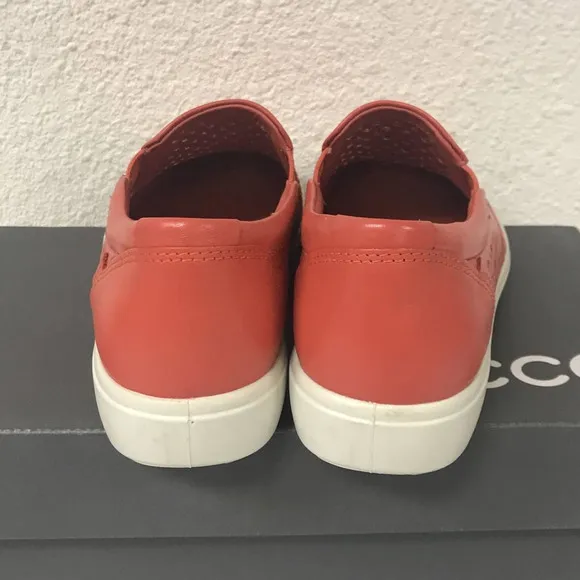 Ecco Women’s Soft 7 Laser Cut Slip-On Sneakers, Size US 5-5.5, Apricot