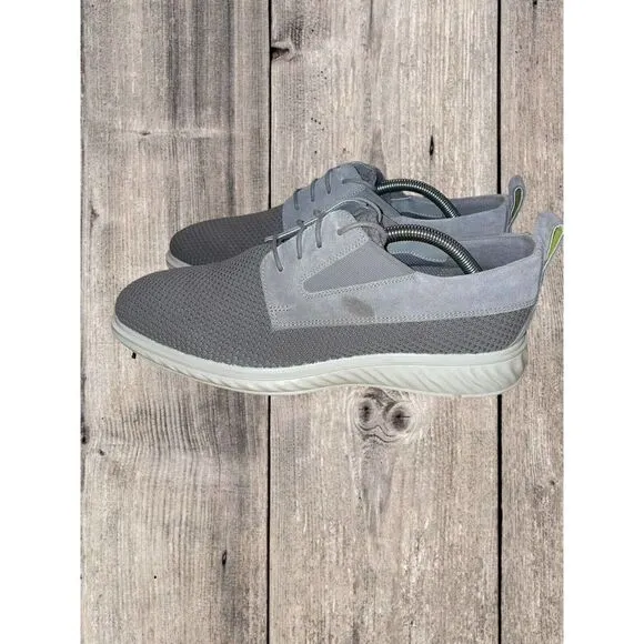 Ecco Mens St. 1 Hybrid Lite Gray Mesh Summer Derby Oxford Shoes Men’s Size 9-9.5