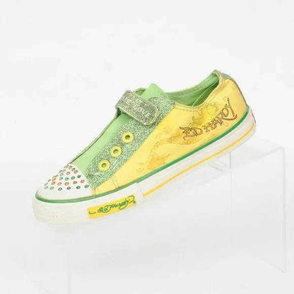 Ed Hardy Sparkle Mermaid No Lace Sneaker Girls 3
