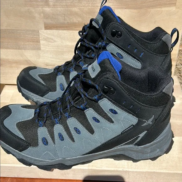 Eddie Bauer Gray and Black Athletic Shoes  Rugged Design and High Ankle 12