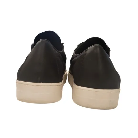 Eileen Fisher Black Soft Leather Prop Platform Lace Up Sneakers Women's Size 10