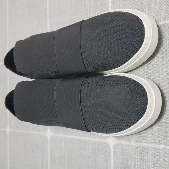 Eileen Fisher Pari Knit Platform Sneakers, Color Gray, Size 10