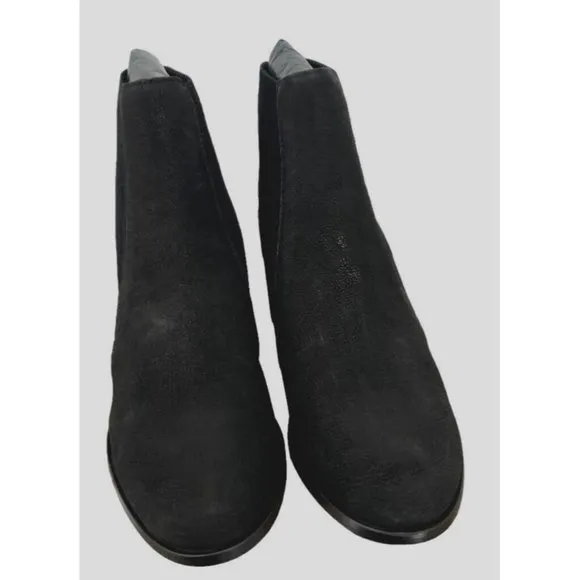 Eileen Fisher Women's Black Aesop Leather Bootie Boots Shoes Size US 7 M