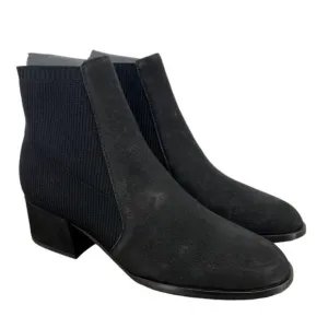 Eileen Fisher Women's Black Aesop Leather Bootie Boots Shoes Size US 7 M