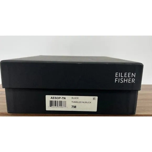 Eileen Fisher Women's Black Aesop Leather Bootie Boots Shoes Size US 7 M