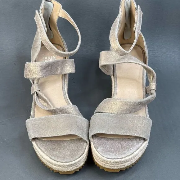 Eileen Fisher Women's Wisp Wedge Sandals shoes size 6.5