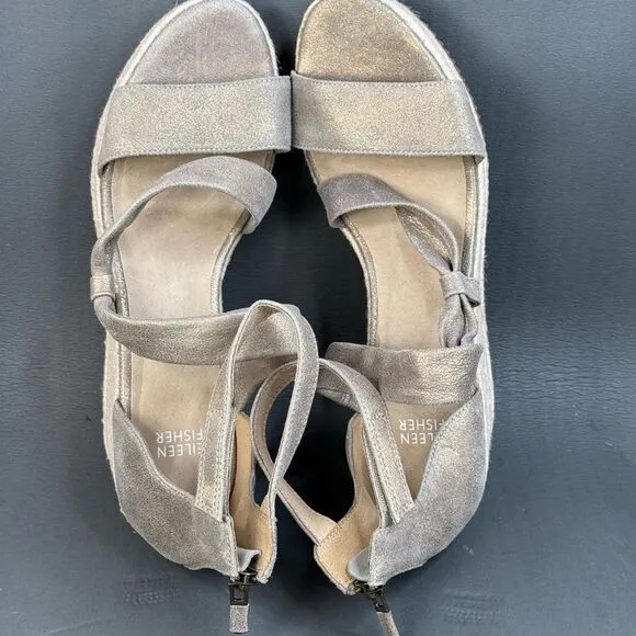 Eileen Fisher Women's Wisp Wedge Sandals shoes size 6.5