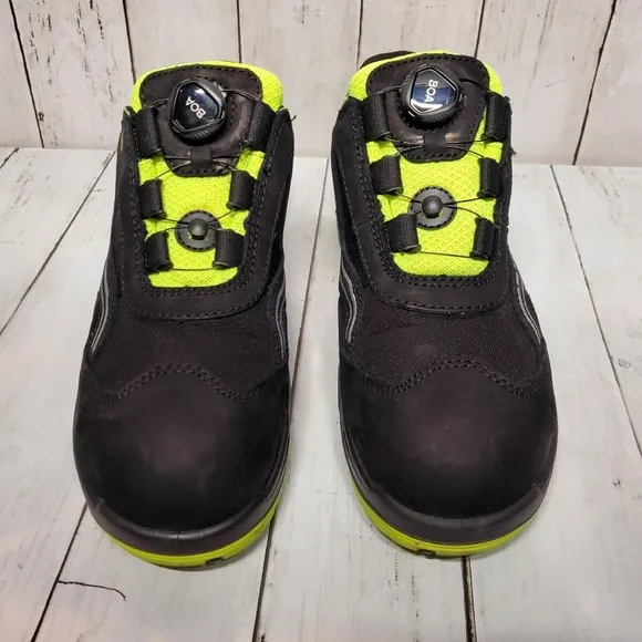 Elten Safety Toe Work Shoes Men's 8.5 EUR 42 Boa Lace Oil Fuel Resistant Boots