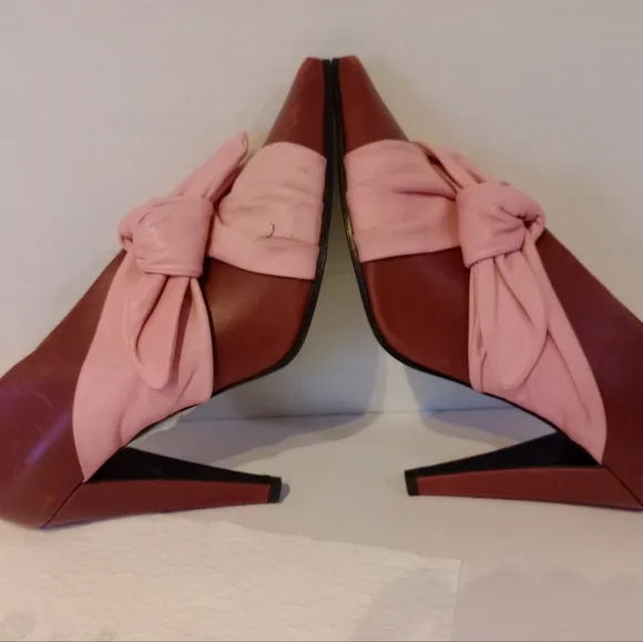 Emilio Pucci Pink &amp; Burgundy Heels Sz.9-9.5