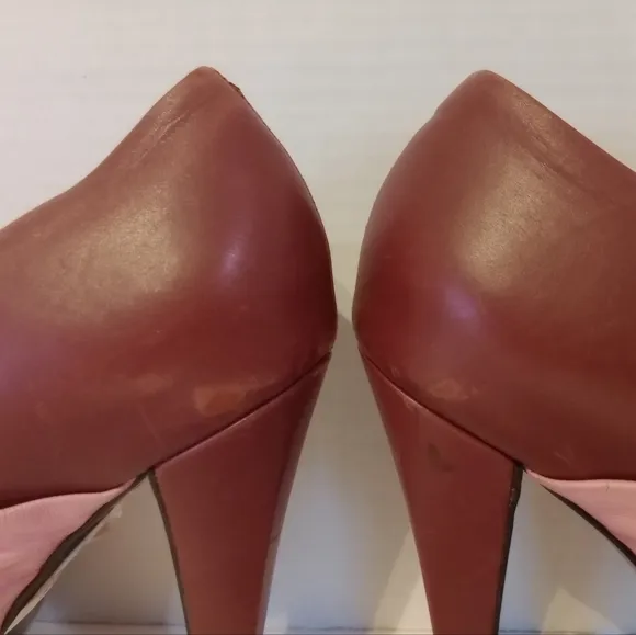 Emilio Pucci Pink &amp; Burgundy Heels Sz.9-9.5