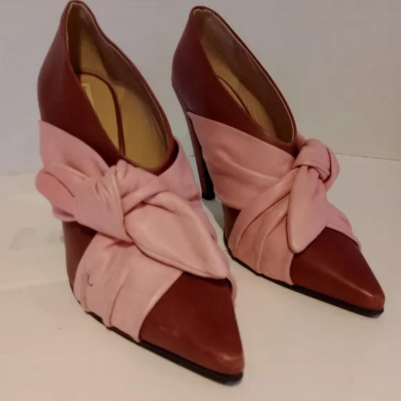 Emilio Pucci Pink &amp; Burgundy Heels Sz.9-9.5