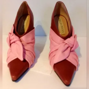 Emilio Pucci Pink &amp; Burgundy Heels Sz.9-9.5