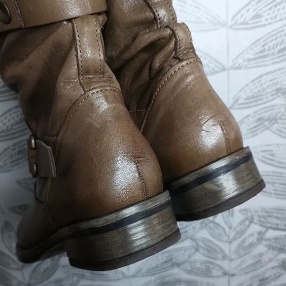 Eric Michael Boots Brown Leather Buckle