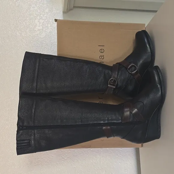 Eric Michael wedge knee high boots
