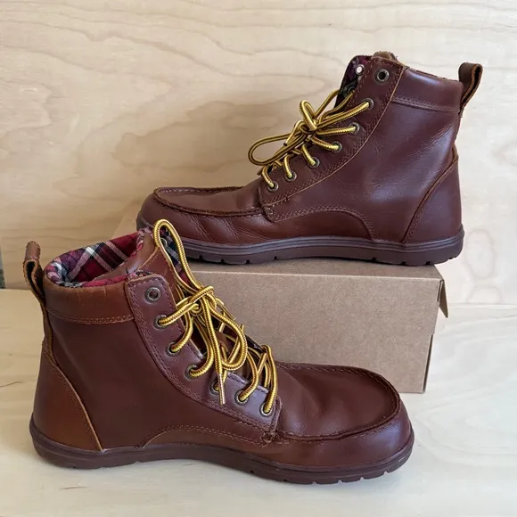 ✅EU43 Men's Brown Lems Boulder Leather Boots