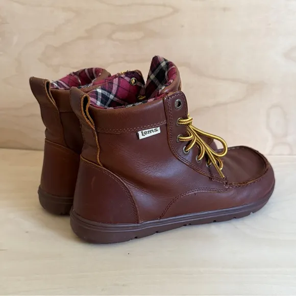 ✅EU43 Men's Brown Lems Boulder Leather Boots