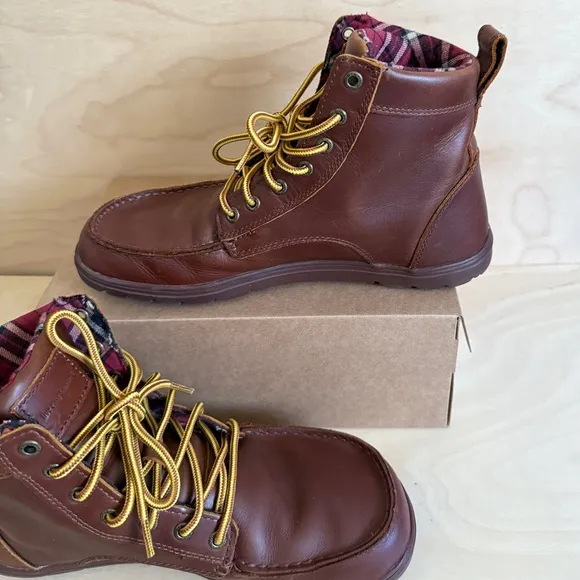 ✅EU43 Men's Brown Lems Boulder Leather Boots