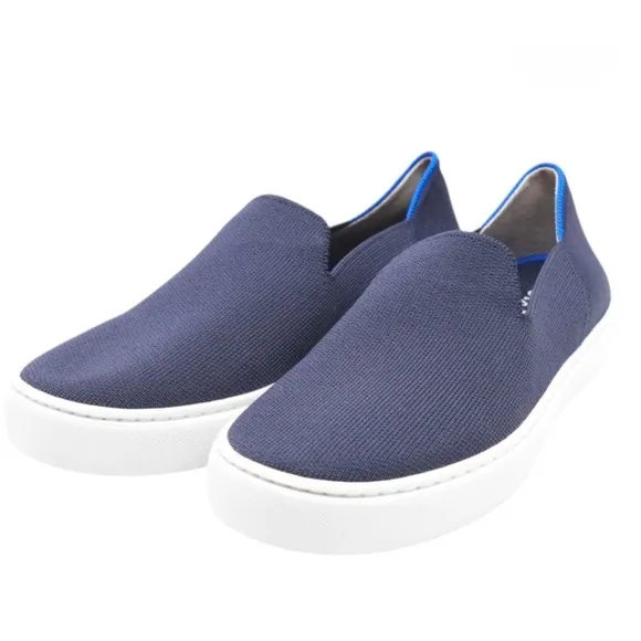 EUC Rothy’s The Original Slip On Sneaker in Navy