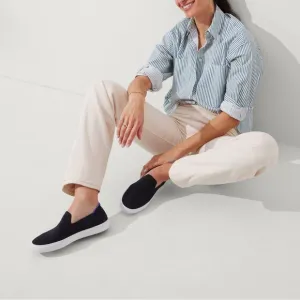 EUC Rothy’s The Original Slip On Sneaker in Navy
