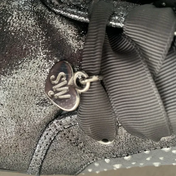 EUC-Stuart Weitzman  High Top Rhinestone Sneakers