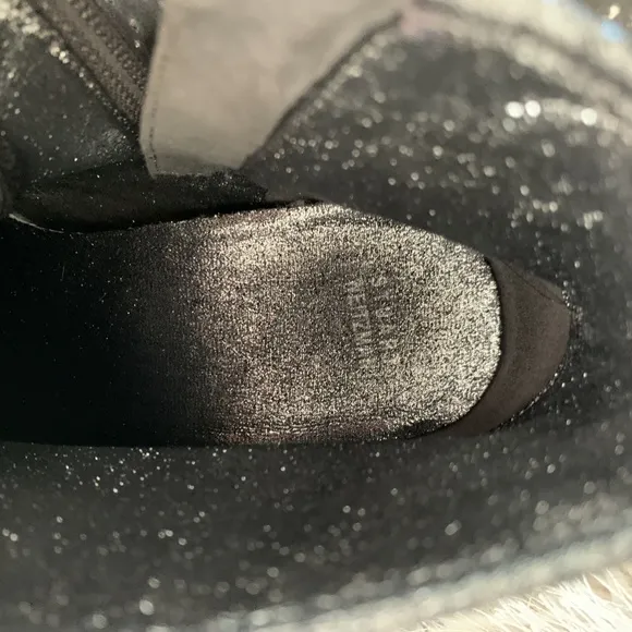 EUC-Stuart Weitzman  High Top Rhinestone Sneakers