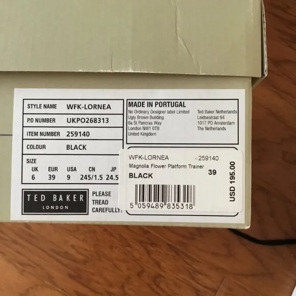 EUC - Ted Baker Women's Lornea Platform Trainer Sneakers