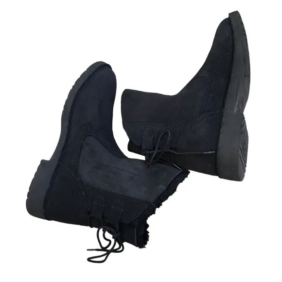 EUC UGG Authentic Naiyah shealing suede leather wool boots, 8, black