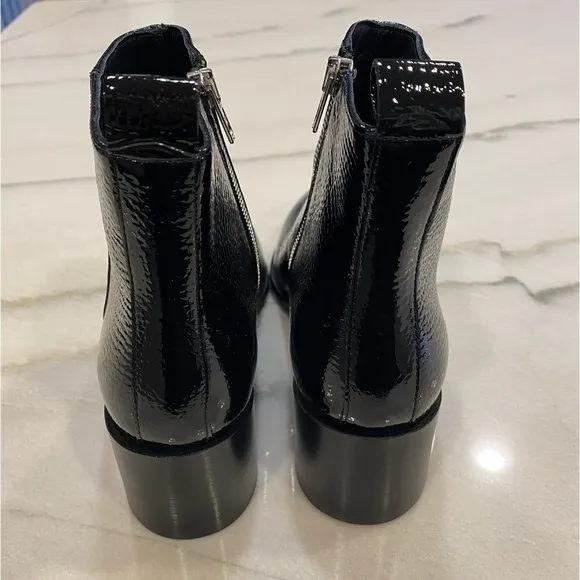 Everlane Boots size 6.5 Black Patent Leather Pointed Toe