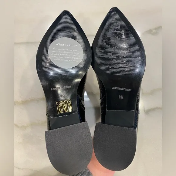 Everlane Boots size 6.5 Black Patent Leather Pointed Toe