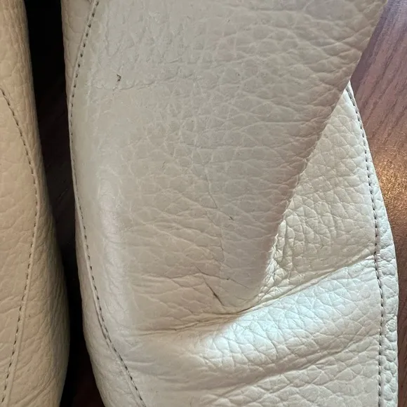EVERLANE Leather Ankle Boots In Ecru