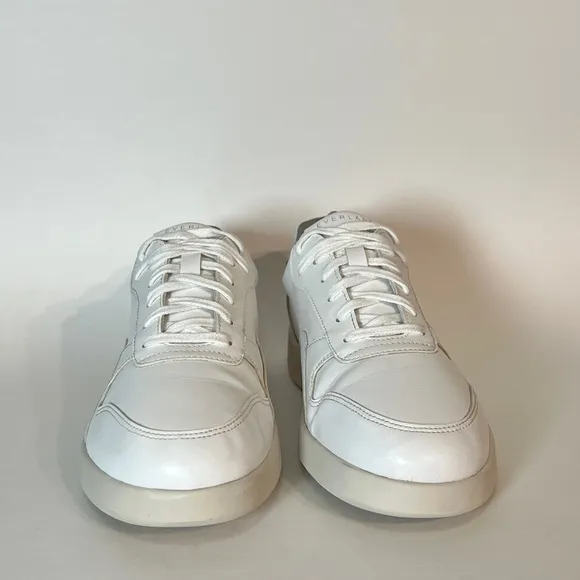 Everlane The Court Sneaker shoes White Leather upper, Women's Size 8.5. sneakers