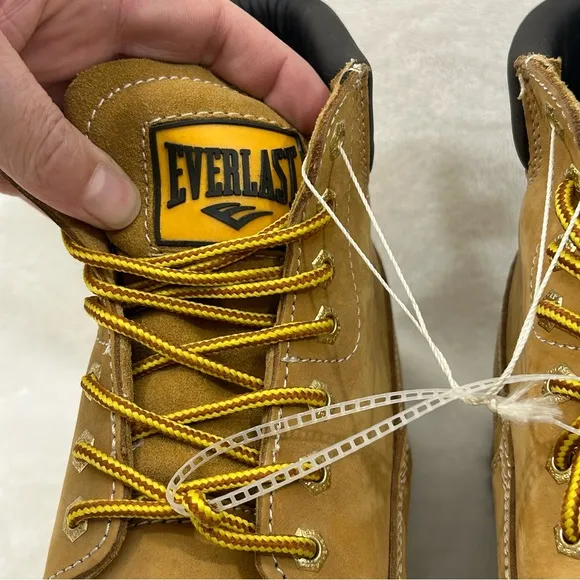 Everlast Tan Genuine Leather Construction Work Boots Shoes Style #3250 Men’s 12