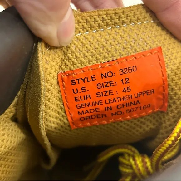 Everlast Tan Genuine Leather Construction Work Boots Shoes Style #3250 Men’s 12